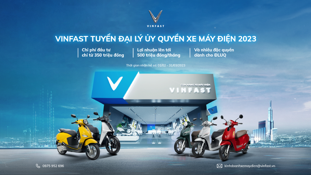 Đại lý mặt hàng kinh doanh xe máy điện VinFast